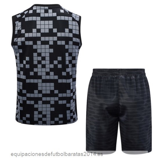 Nuevo Entrenamiento Sin Mangas Conjunto Completo Paris Saint Germain 23/24 Gris Negro Rosa Baratas